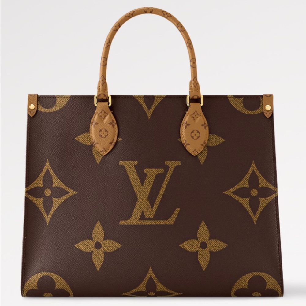 Louis Vuitton OntheGo Classic Brown Monogram Tote MM - Picture 2 of 3